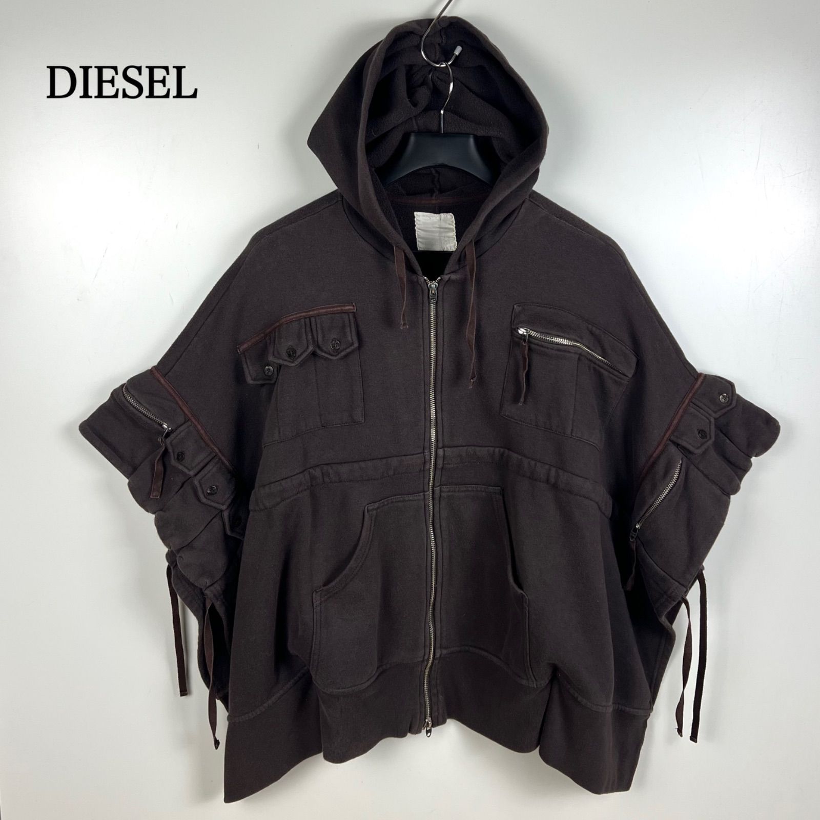 DIESEL 00s y2k gimmick archive meny pocket sweat zip hoodie DIESEL 00s y2k gimmick archive meny pocket sweat zip hoodie