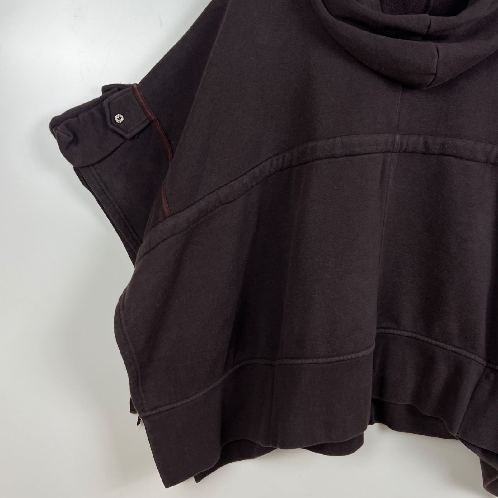 DIESEL 00s y2k gimmick archive meny pocket sweat zip hoodie poncho 