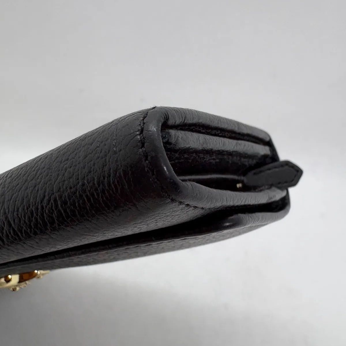 極美品】ヴィヴィアンウエストウッド 長財布 シボレザー ゴールド 