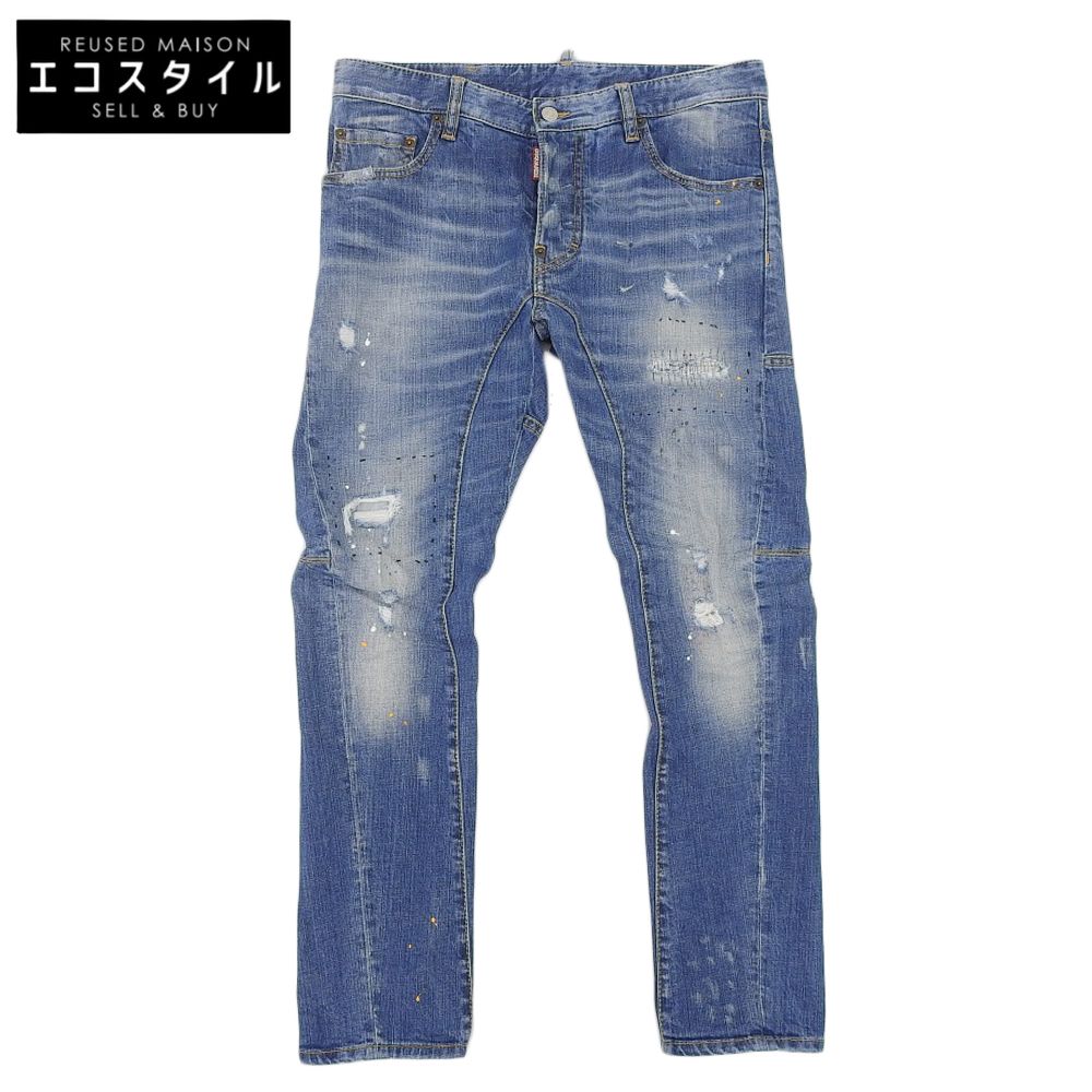 メンズ DSQUARED2 ディースクエアード tidy biker jean ダメージ加工 