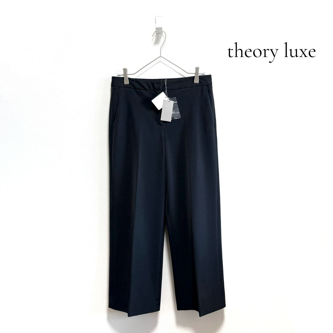 ◇タグ付き◇ theory luxe センタープレス ワイドパンツ NEW LUCENT