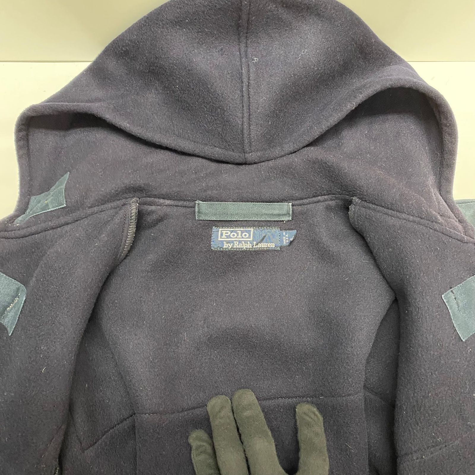 USA製 90s ラルフローレン ヴィンテージ ウールダッフルコート M～L 紺 ラルフローレン RALPH LAUREN 90's USA製 ウール ダッフルコート