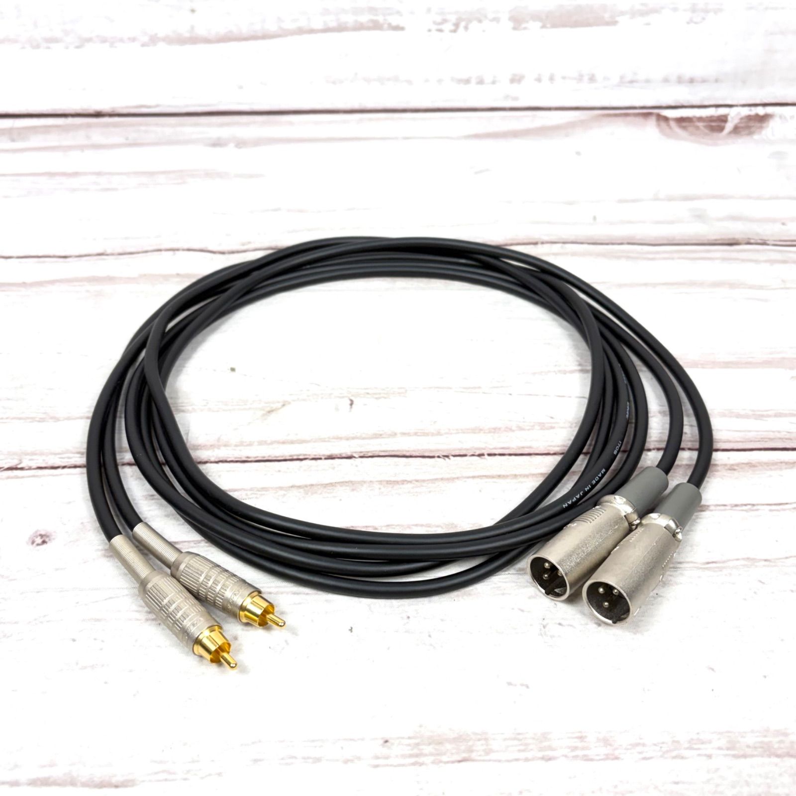 CANARE L-4E6S BLACK RCA XLR ケーブル 2m 2本セット | Buyee 通販購入