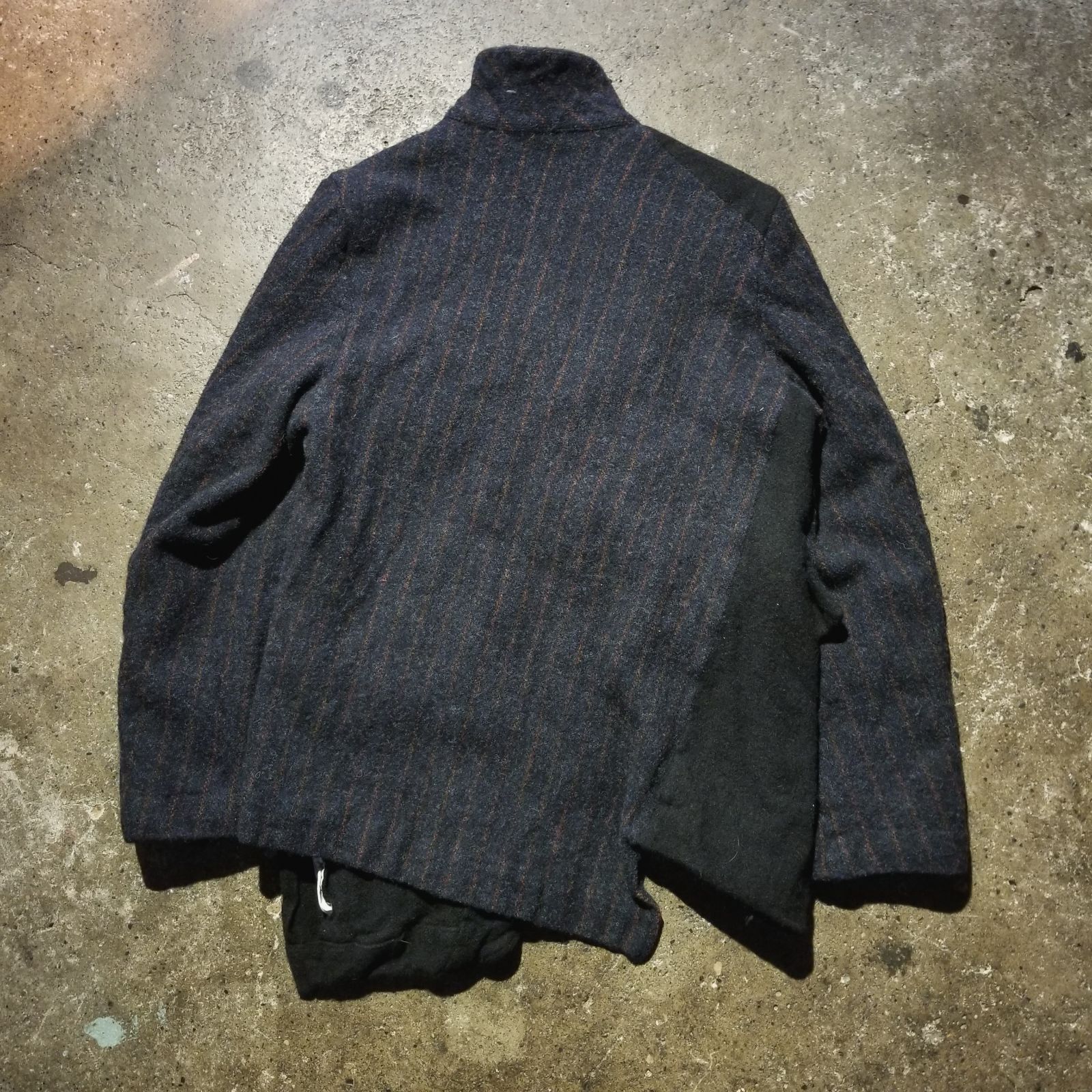 COMME des GARCONS HOMME DEUX 25aw ウール縮絨 ジップアップ 捻れ
