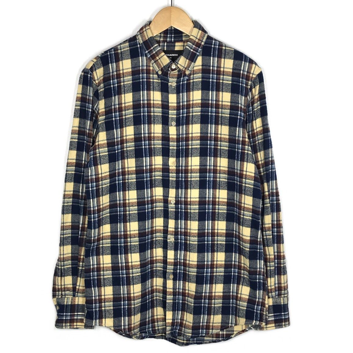 【倉吉店】 中古 DSQUARED2 | ディースクエアード 長袖シャツ チェック柄 S74DM0175 S48930 サイズ：46 【102】 トップス 【倉吉店】 DSQUARED2 | ディースクエアード 長袖シャツ