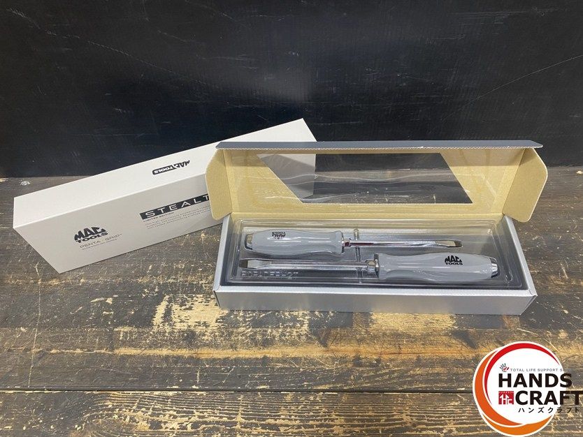 ●【送料無料】【未使用品】MACTOOLS マックツールズ RCPADFPH2T 貫通ドライバー マイナスドライバー 2本セット 2025年限定