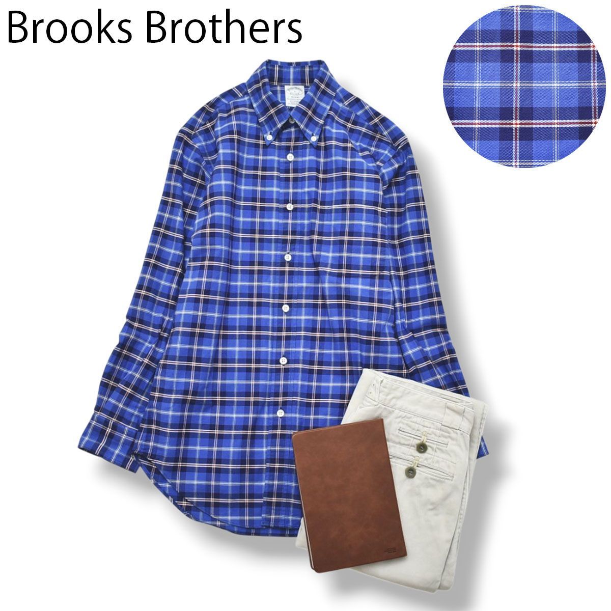 美品】 USA製 ブルックスブラザーズ Brooks Brothers 長袖 スーピマ