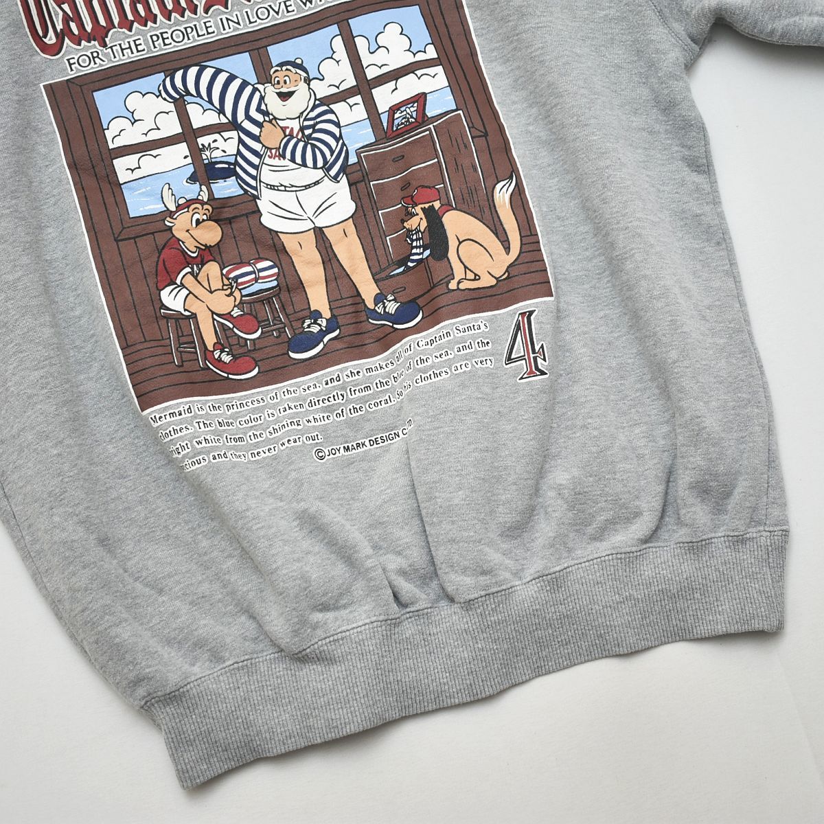 人気】90s 日本製 キャプテンサンタ CAPTAIN SANTA プリント 裏パイル
