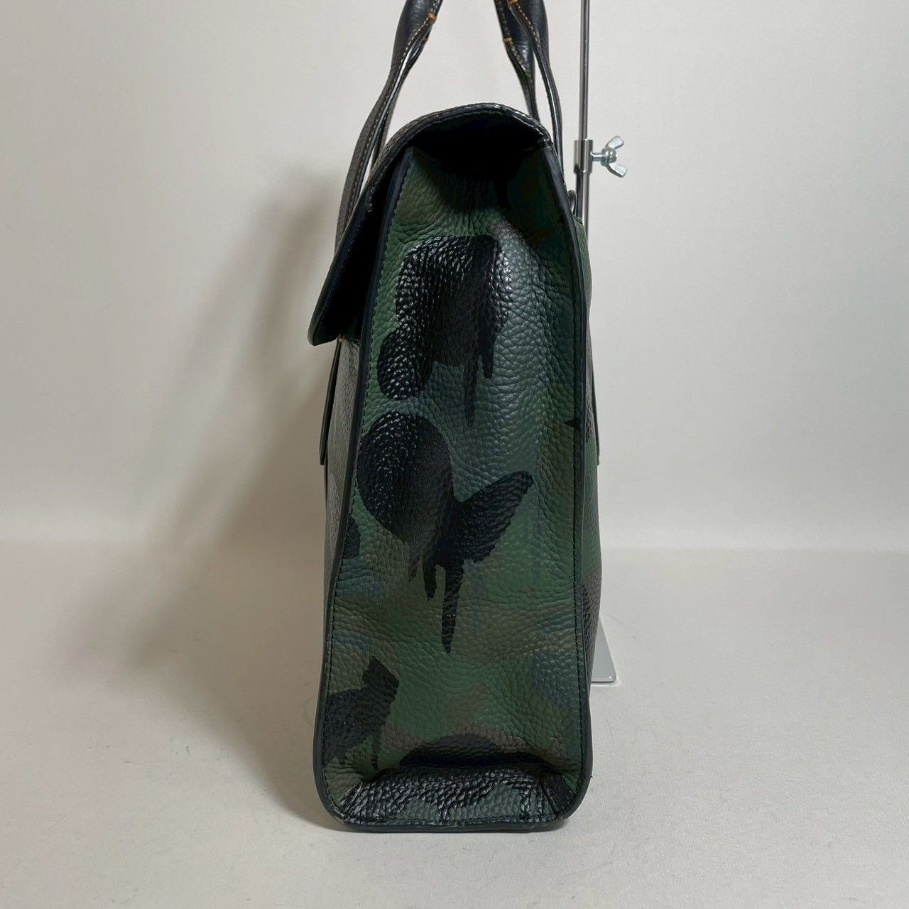 2602-307｜美品｜コーチ 2WAYバッグ レザー ブラック カモフラージュ