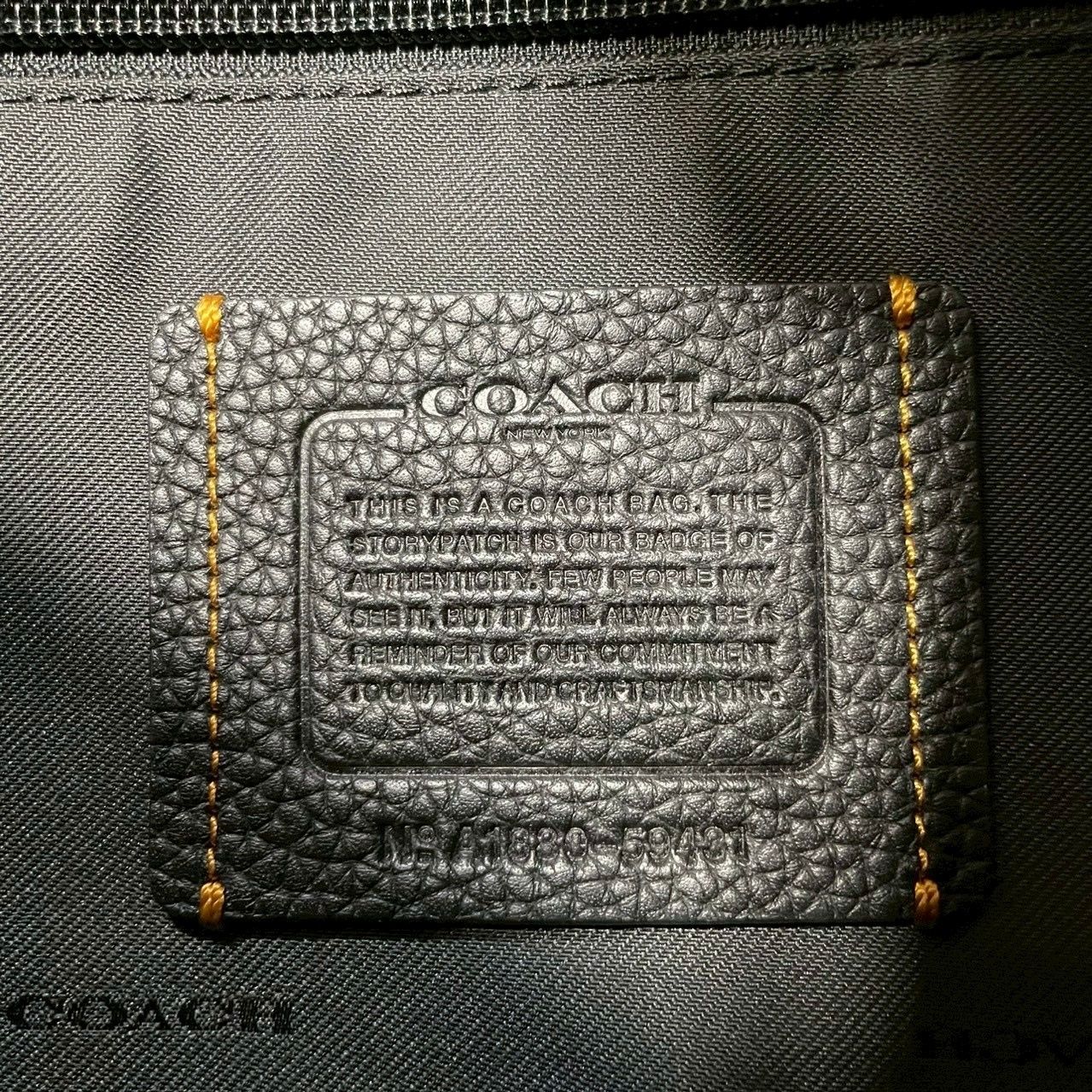 2602-307｜美品｜コーチ 2WAYバッグ レザー ブラック カモフラージュ 2602-307｜美品｜コーチ 2WAYバッグ レザー ブラック カモフラージュ
