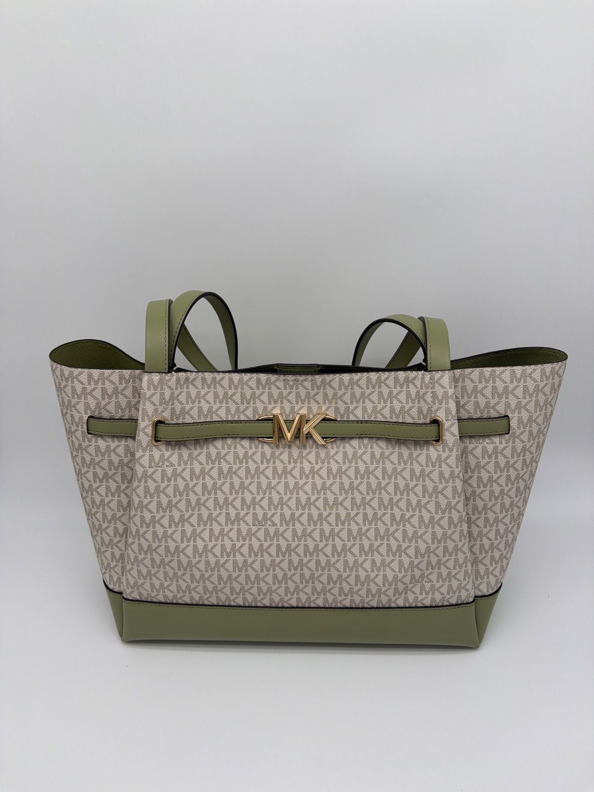 Michael Kors トートバッグ ホワイト/グリーン MICHAEL KORS グリーン トートバッグ 【公式通販】