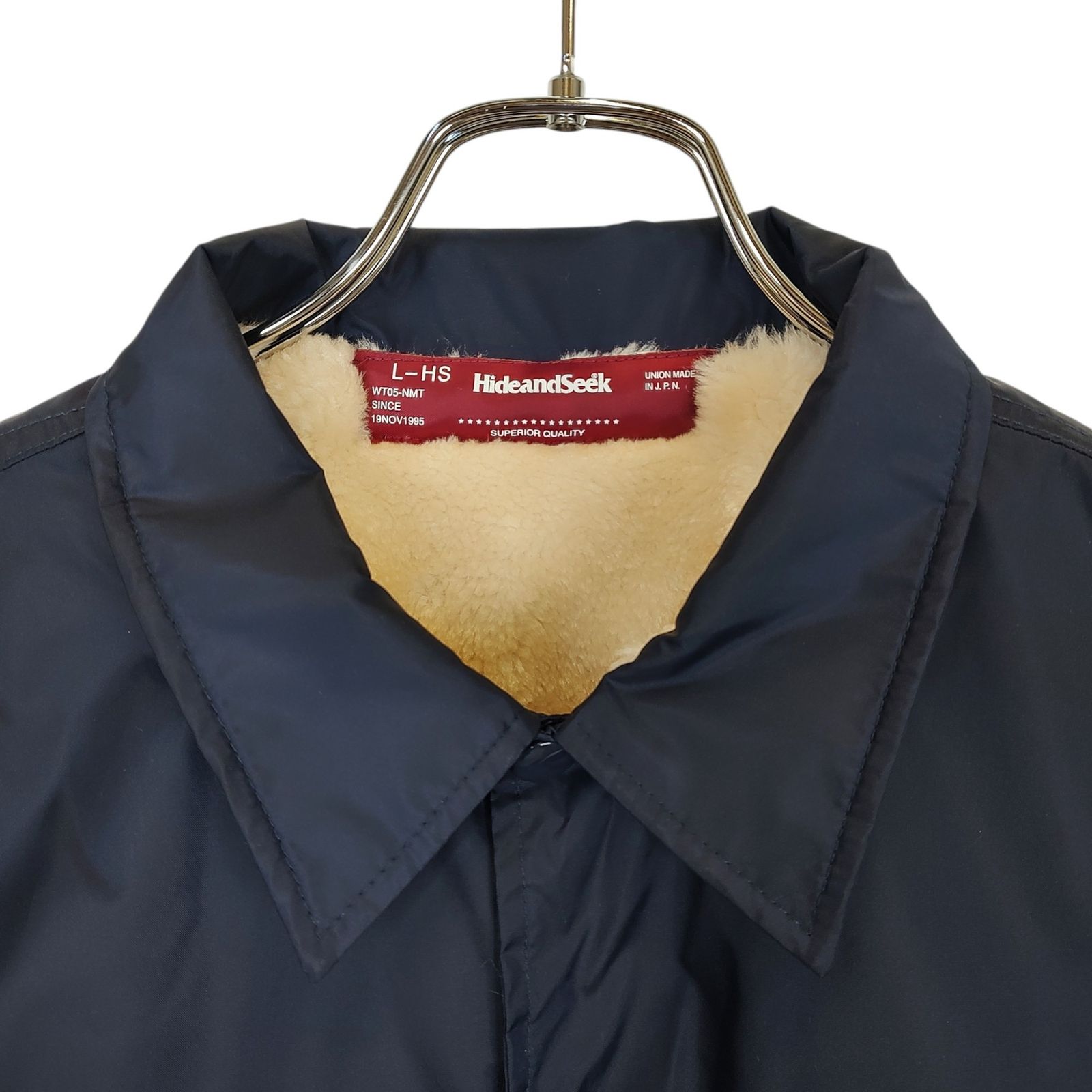 HIDE AND SEEK ハイドアンドシーク HAS Boa Coach Jacket ボア 