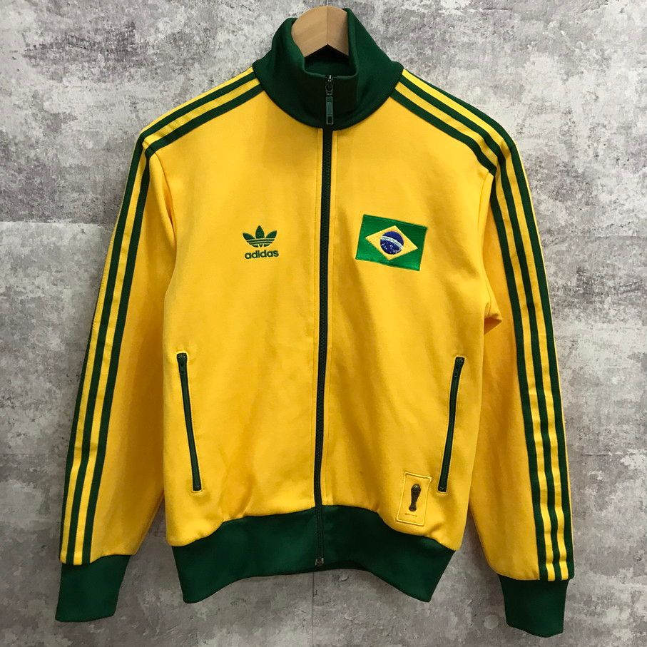  アディダス ブラジル代表 トラックジャケット ジャージ FIFA 万国旗タグ ワールドカップ【F1062-004】 adidas アディダス ブラジル代表 トラックジャケット ジャージ FIFA 万