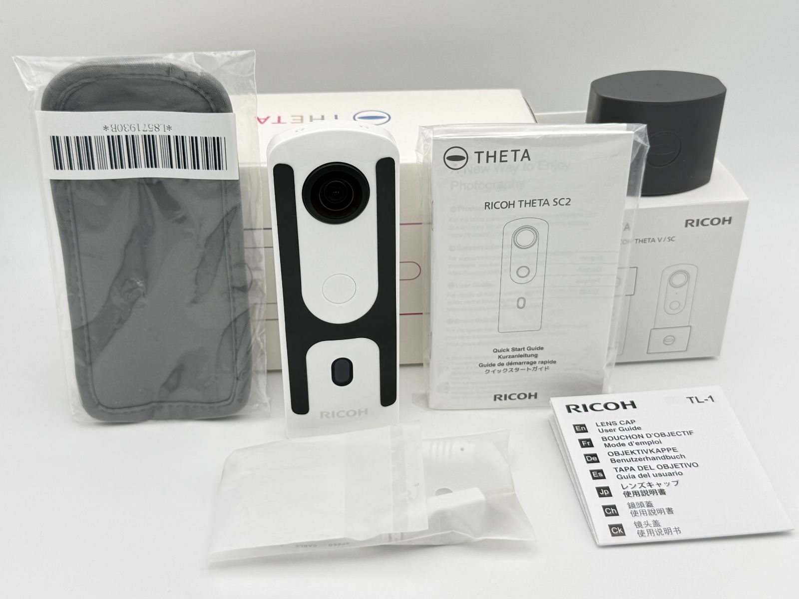 極上美品】RICOH THETA SC2 ホワイト オマケ付 R03030 リコー シータ 