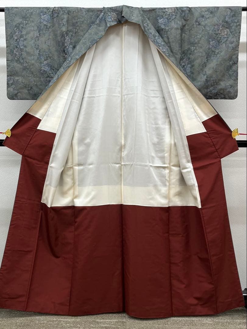 都喜ヱ門 古典美術 本場大島紬 夢幻辻ヶ花 藤絹織物 正絹 太陽印 A251 