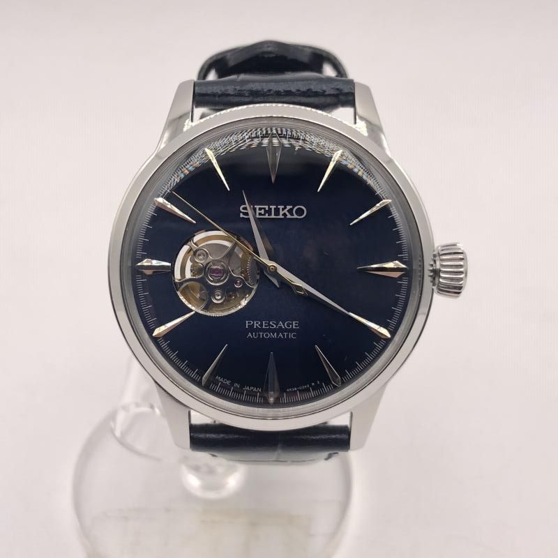 【中古】SEIKO PRESAGE SARY155 腕時計 ネイビー セイコー[17][240017759434] 中古】SEIKO PRESAGE SARY155 腕時計 ネイビー セイコー[17