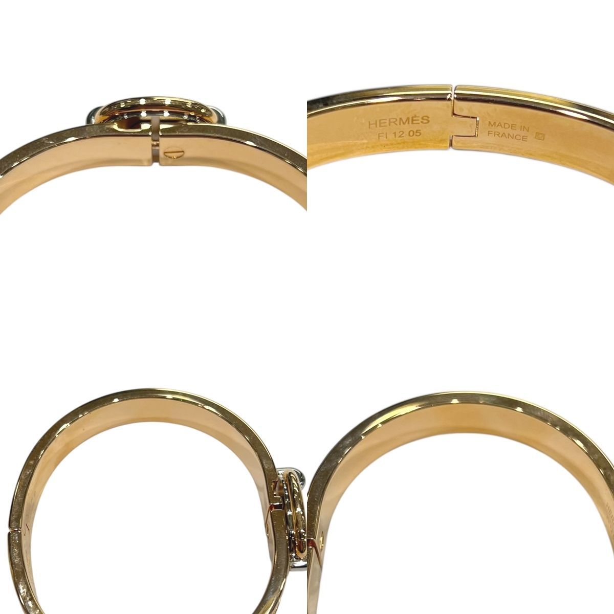 中古】 HERMES エルメス バングル エナメルブレスレット 《ミニ