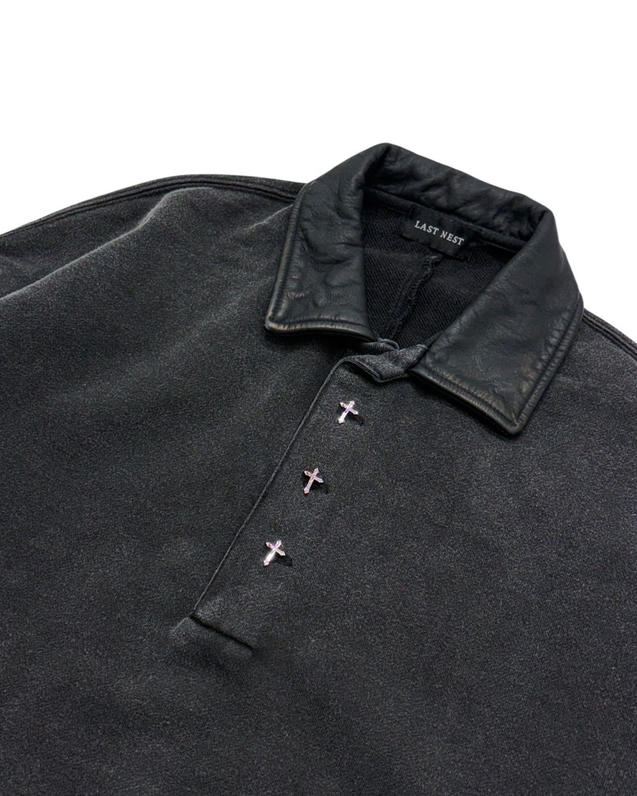 LAST NEST / leather wash sweat - メルカリ