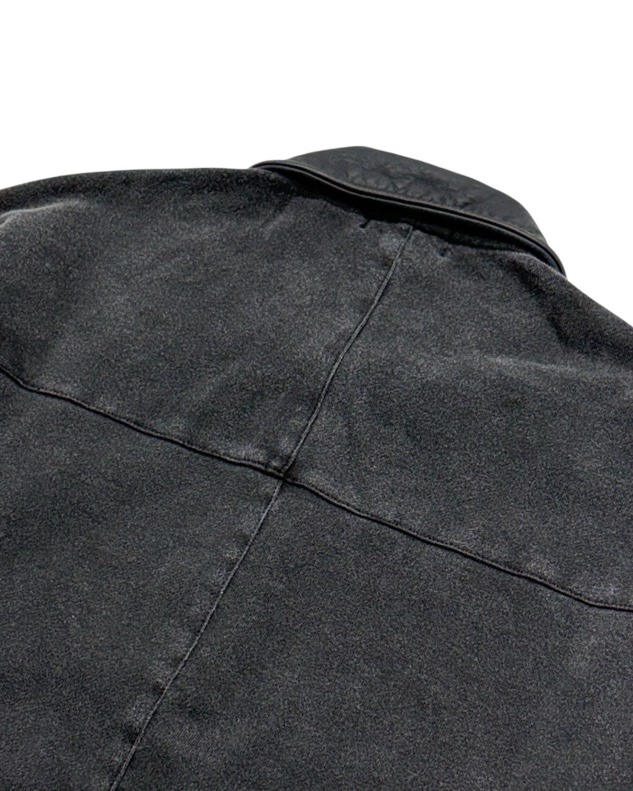 LAST NEST / leather wash sweat - メルカリ