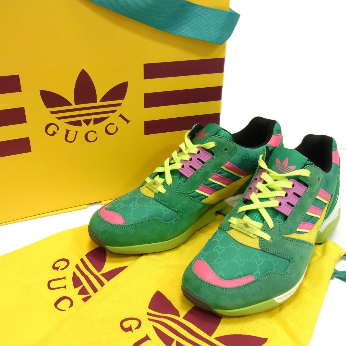 新品 定価139.700円☆GUCCI×adidas 23ss ZX8000 ローカットスニーカー 