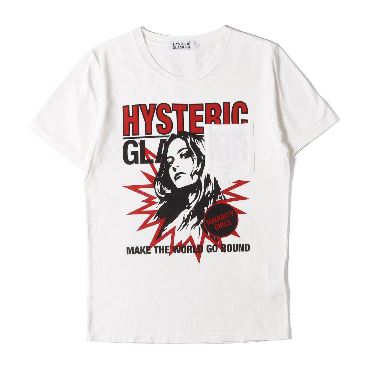 HYSTERIC GLAMOUR ヒステリックグラマー Tシャツ ホワイト 白 サイズ:S 
