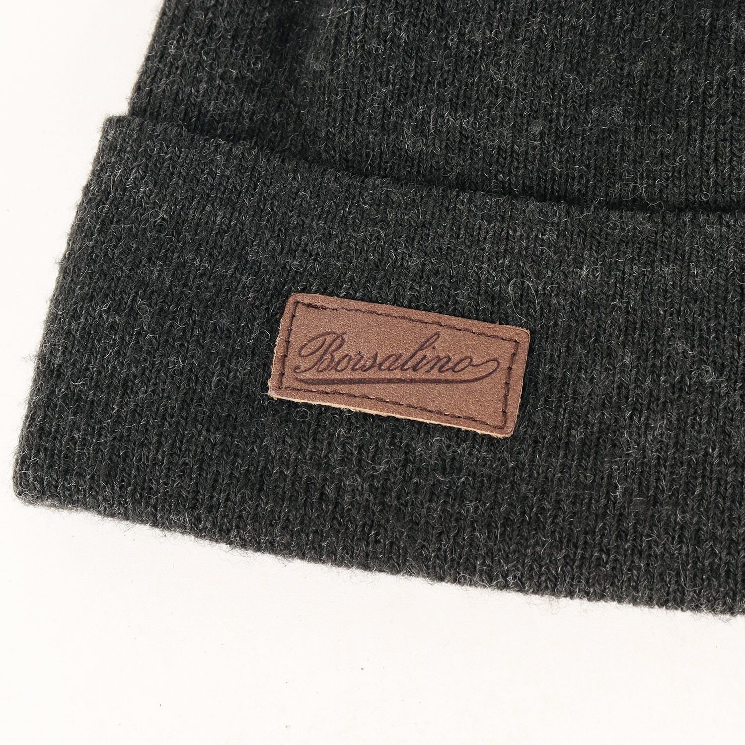 美品】Borsalino ボルサリーノ ビーニー ブラック 黒 サイズ:FREE