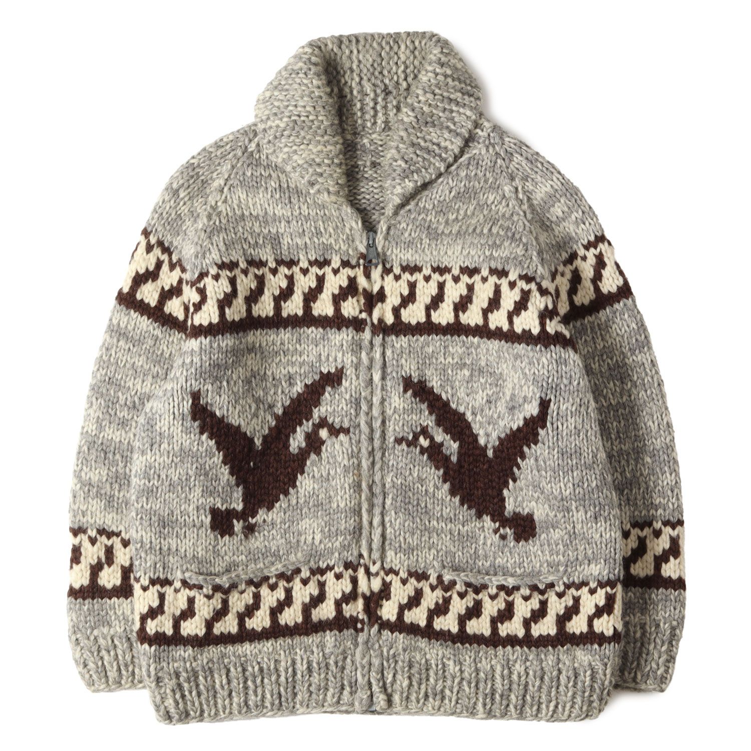 Canadian Knit Brand カナディアンニットブランド カウチン グレー 