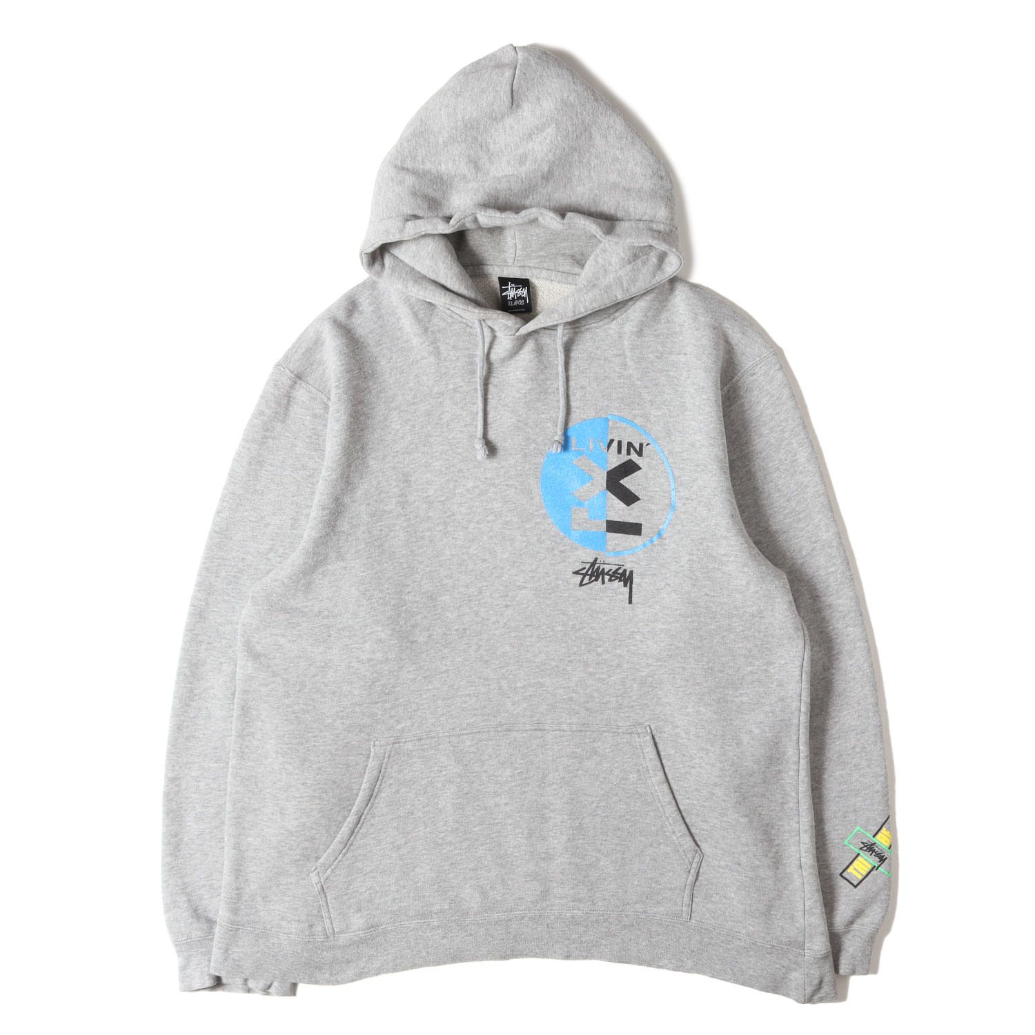 STUSSY ステューシー パーカー ヘザーグレー サイズ:XL | 00s LIVIN 