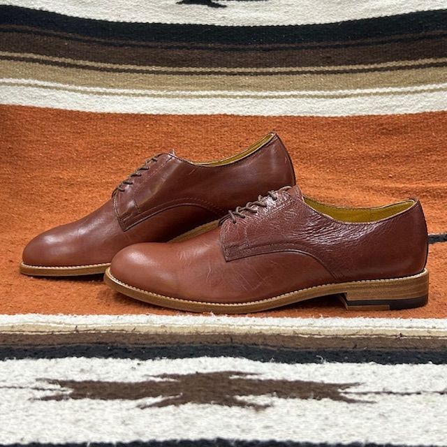 新品、展示品】BOMCORVO ボンコルヴォ プレーントゥシューズ Brown 