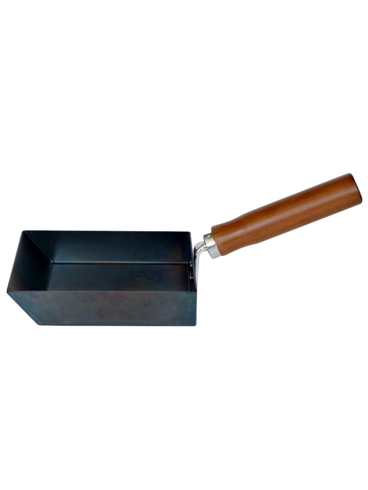 川端滝三郎商店 卵焼き フライパン 日本製 鉄 IH対応 玉子焼き器 PFOS PFOA フリー 無塗装 シーズニング不要 油慣らし不要 使いやすい 長持ち 木柄 たまごやき エッグパン 長方形 四角 キッチン用品 調理道具