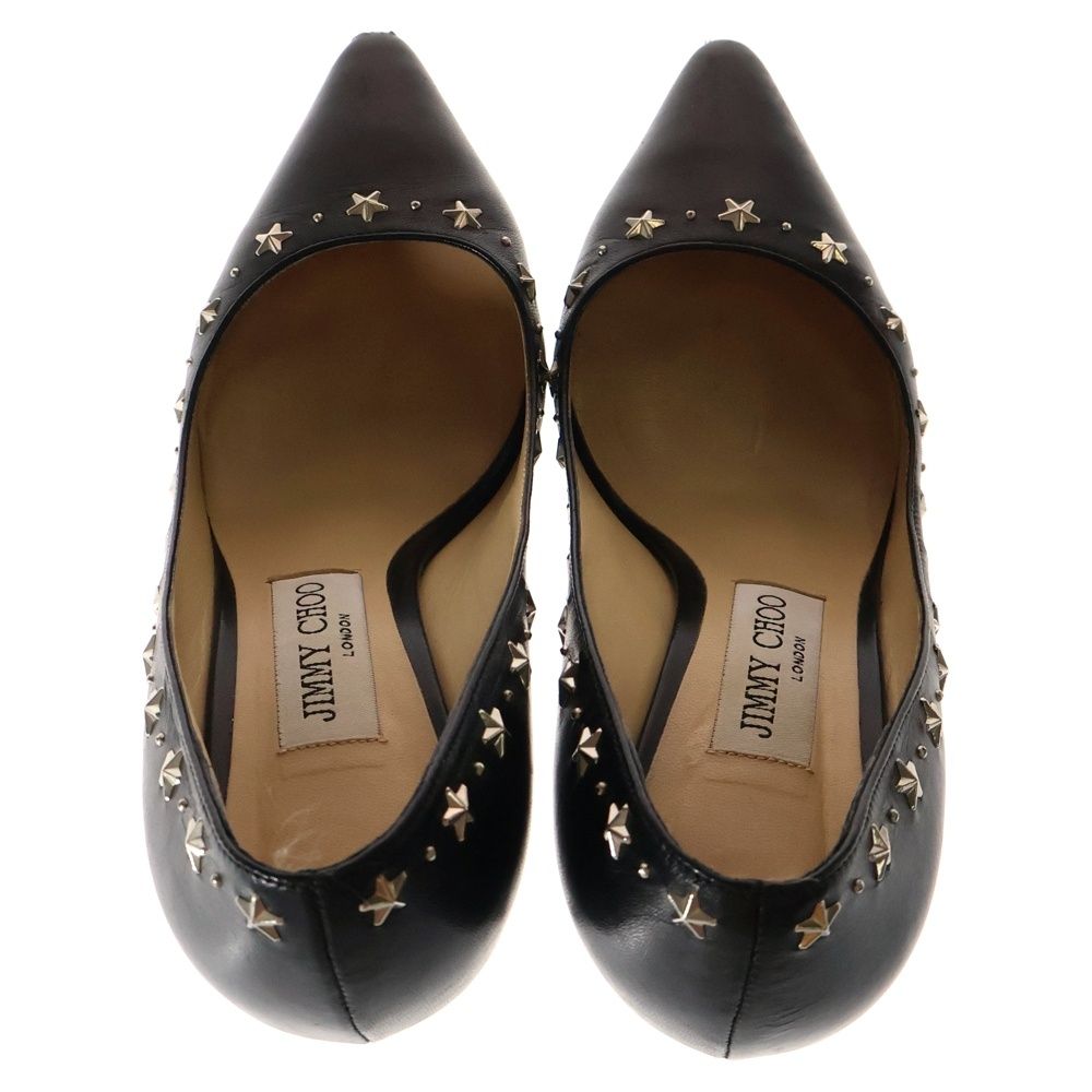 JIMMY CHOO (ジミーチュウ) スター スタッズ レザー ハイヒール