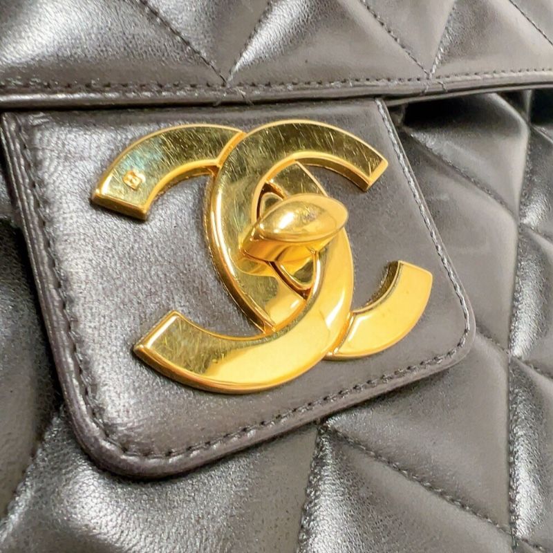 シャネル CHANEL ココマークマトラッセブリーフケース A02794 ブラック