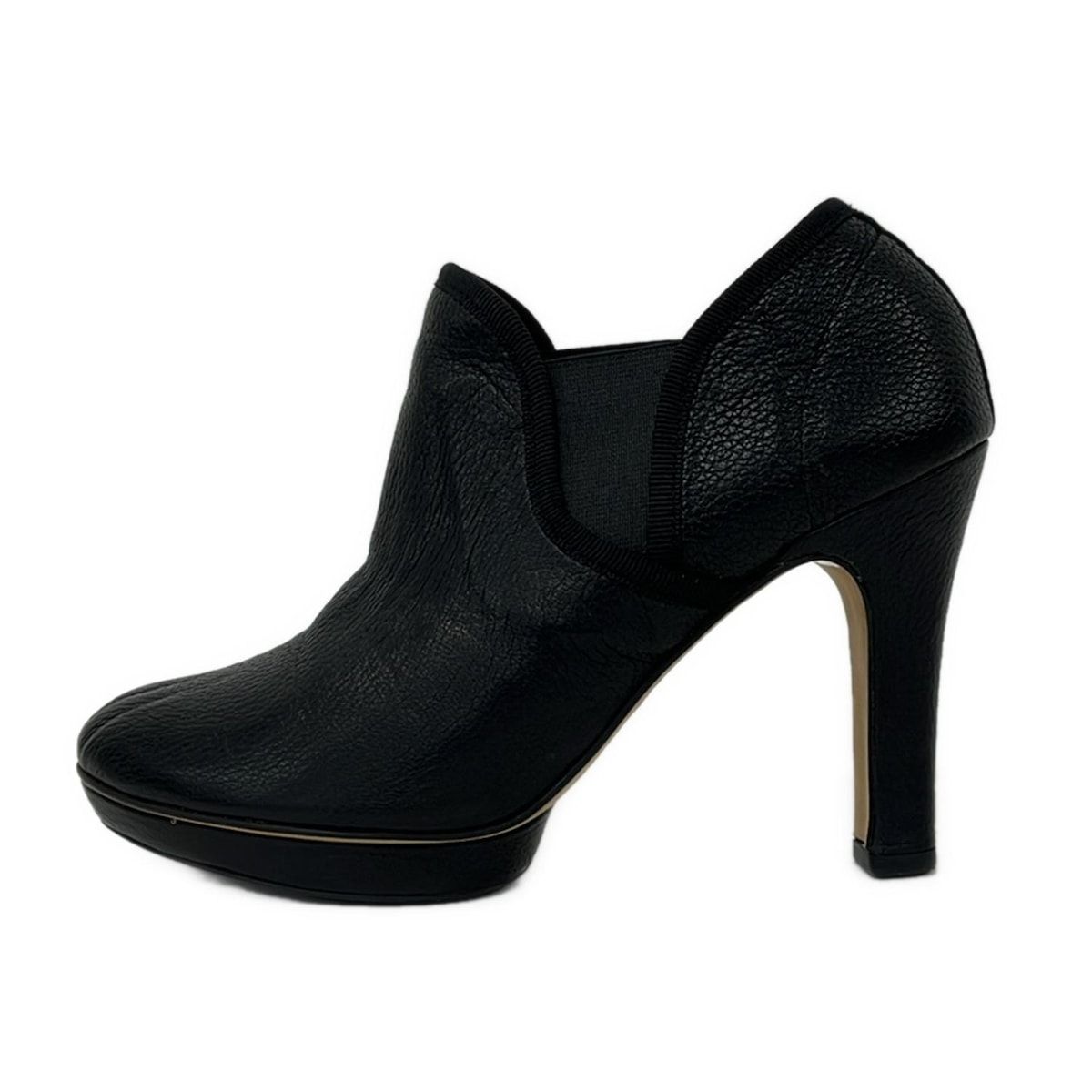 repetto(レペット) ブーティ 36 レディース - 黒 サイドゴア レザー 