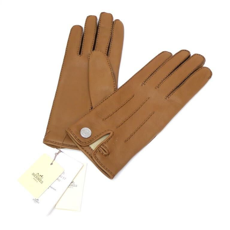 エルメス HERMES 手袋 セリエ レザーグローブ フォーヴ ラム - メルカリ