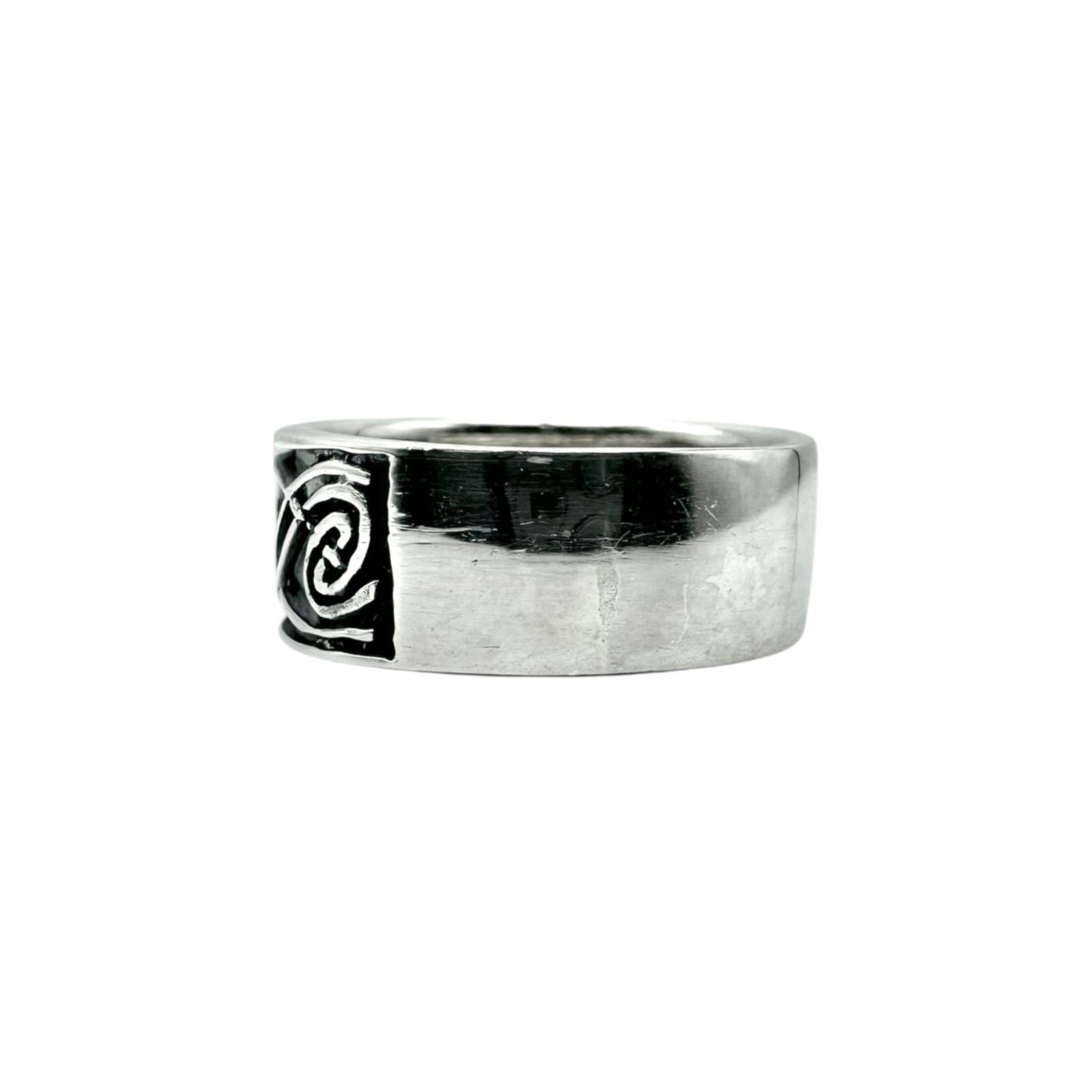 運命の渦】 スパイラル Silver 925 刻印 Vintage Design Ring シルバー