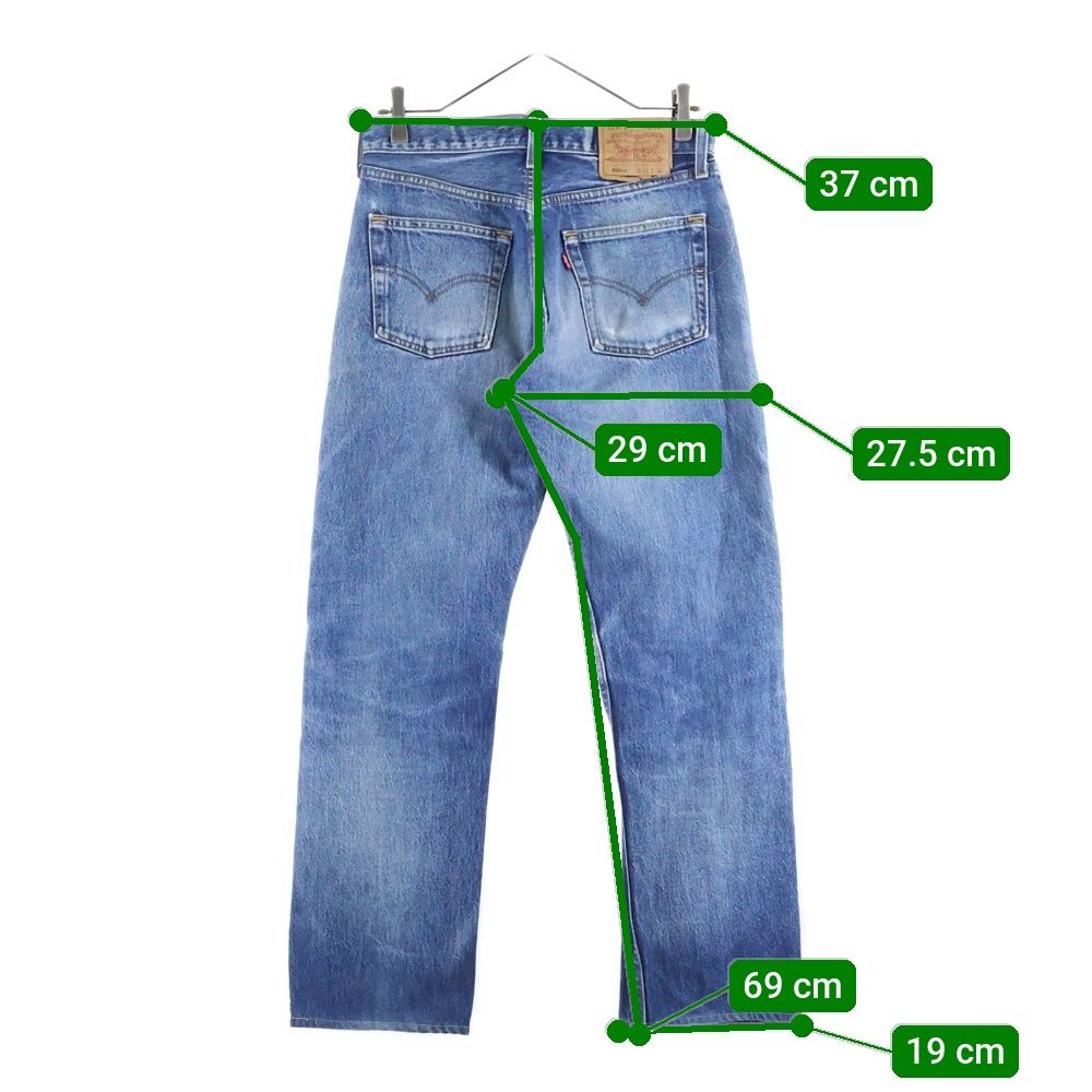 USA製 37年 リーバイス 501XX デニム パンツ W36 LVC ビッグE LEVIS 