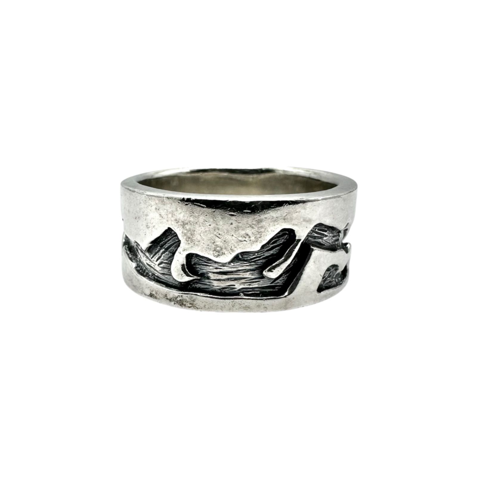 人生の道】アロー SILVER 925 刻印 90s Vintage Design Ring シルバー 