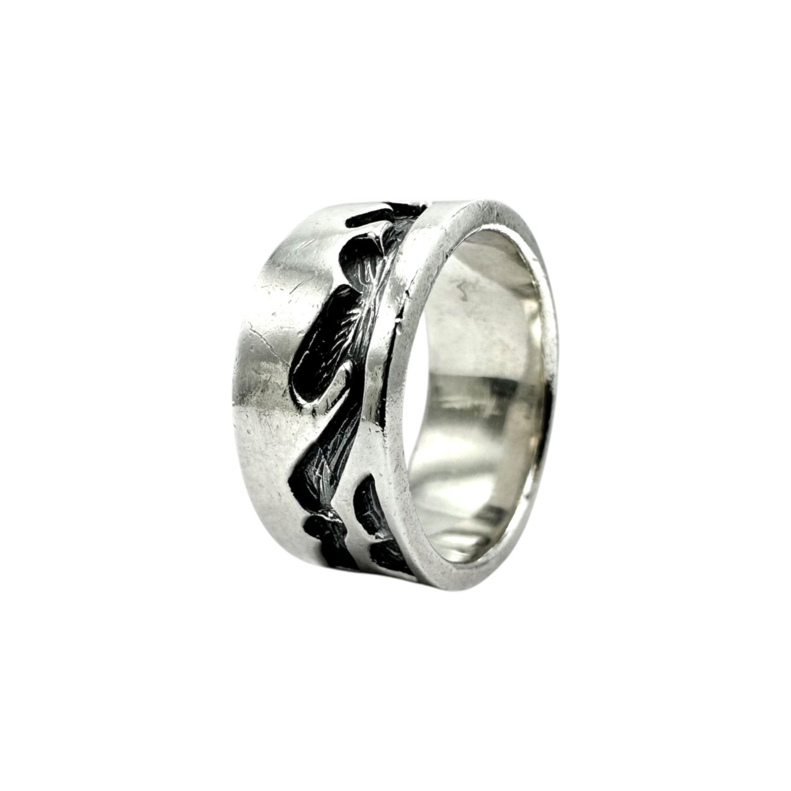 人生の道】アロー SILVER 925 刻印 90s Vintage Design Ring シルバー 