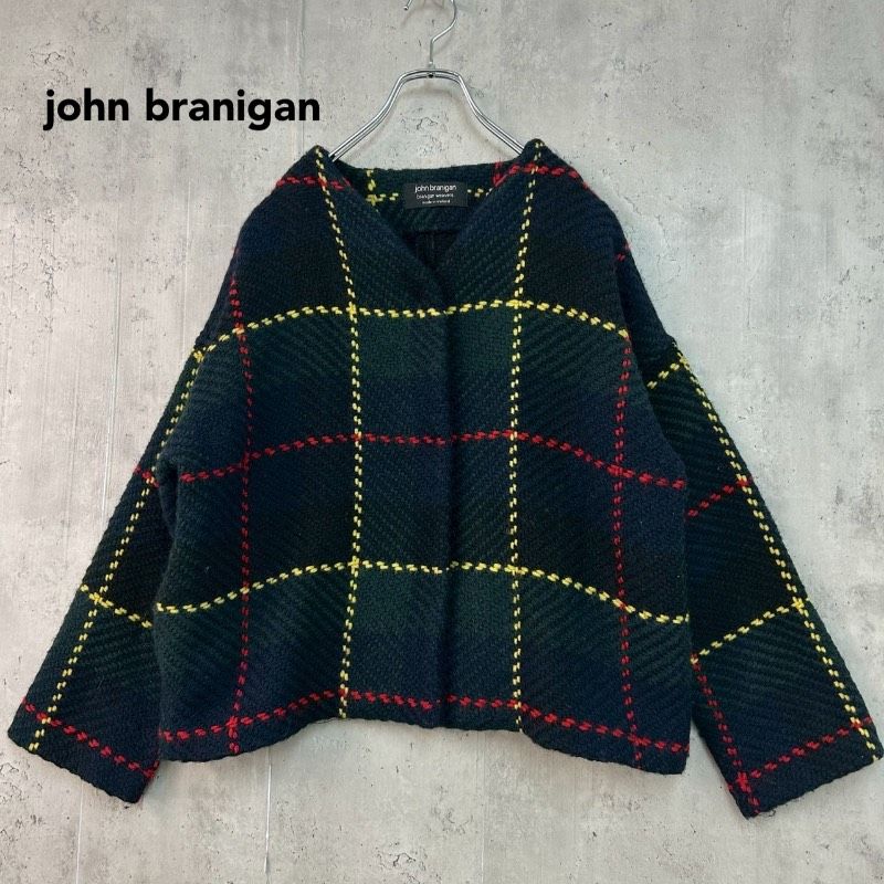 john branigan ジョンブラニガン アイルランド製 ニット ジャケット 