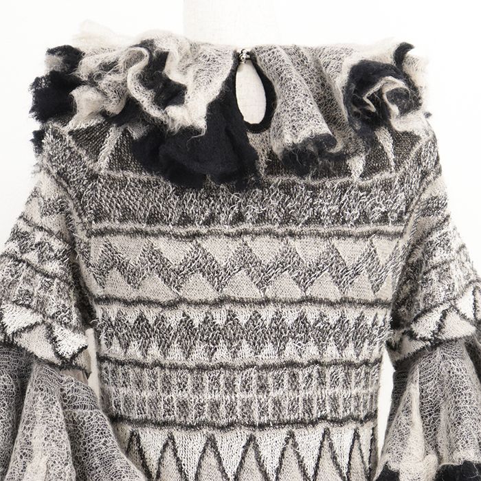 極美品】CHANEL シャネル フリルニットワンピース サイズ 38