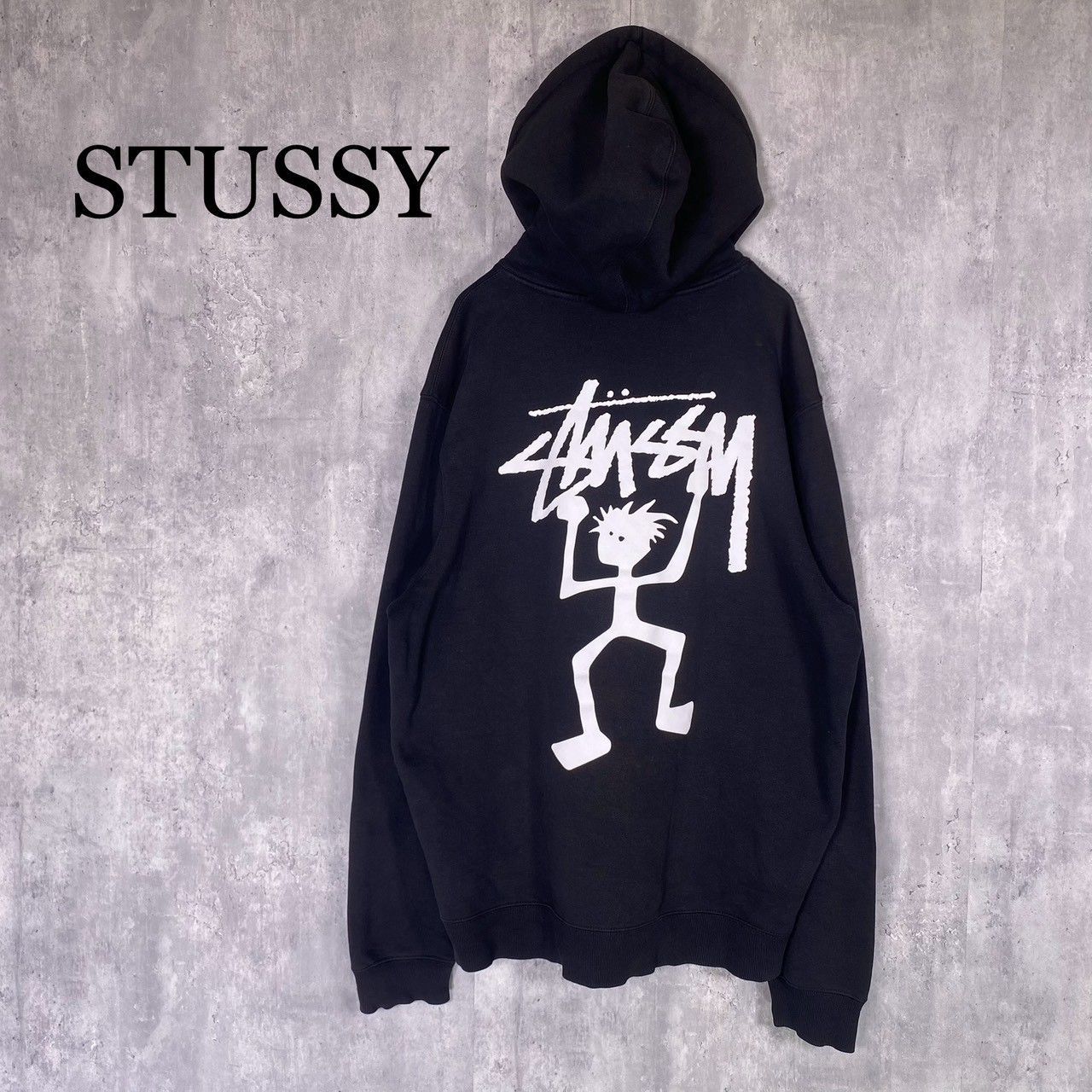 STUSSY』ステューシー (L) Warrior Manプリントパーカー - メルカリ