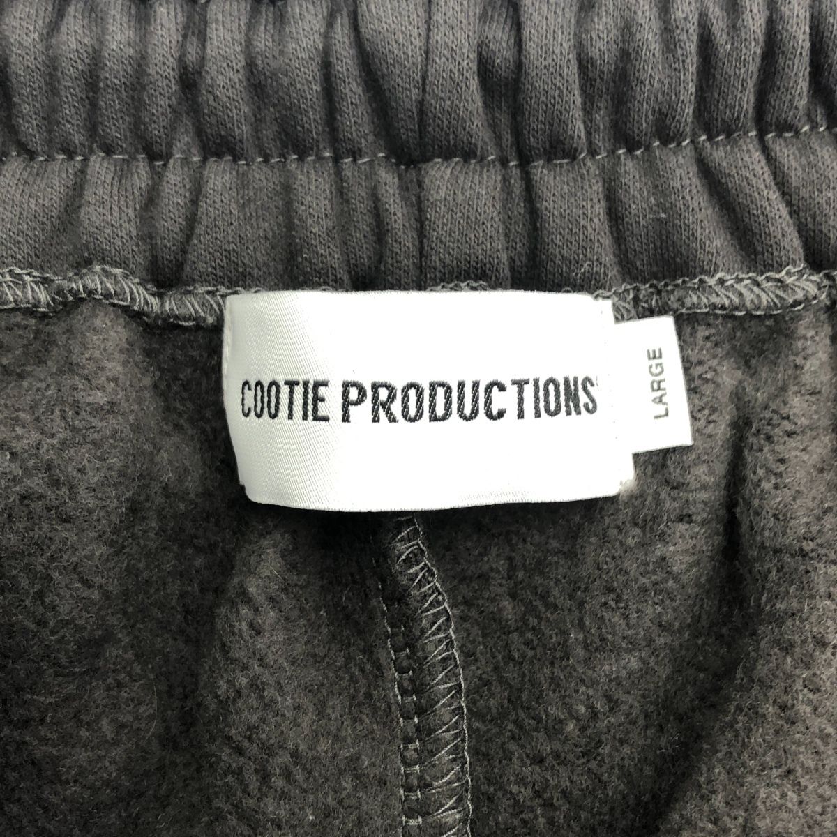 COOTIE Chubby Sweat Shin Cut Wide Easy Pants Charcoal Gray L