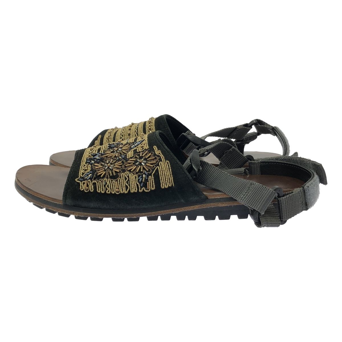 kolor カラー 14SS ビジューデザインレザーサンダル 14SCM-A02501 