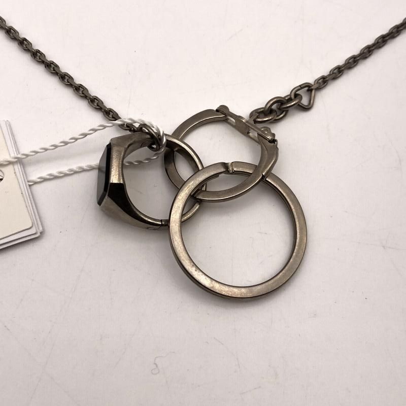 【中古】Maison Margiela シグネットリング付きチェーンネックレス ＃20 メゾンマルジェラ[17][240017759373] 中古】Maison Margiela シグネットリング付きチェーンネックレス ＃20