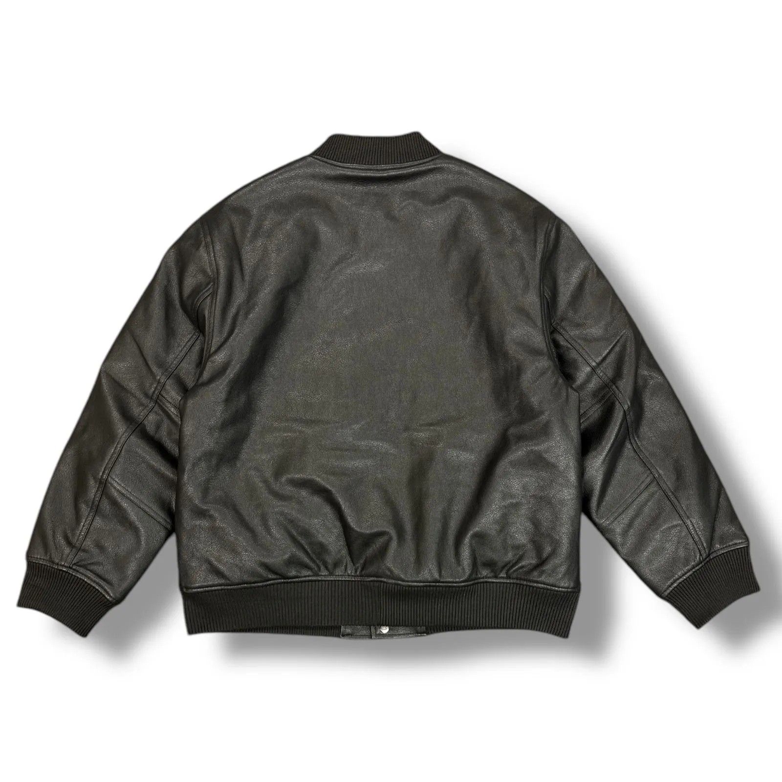 参考上代33000円 Subciety FAKE LEATHER STADIUM JKT フェイクレザー 