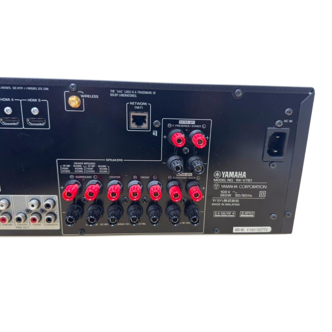 YAMAHA AVアンプ ヤマハRX-V781 オーディオ機器 - メルカリ