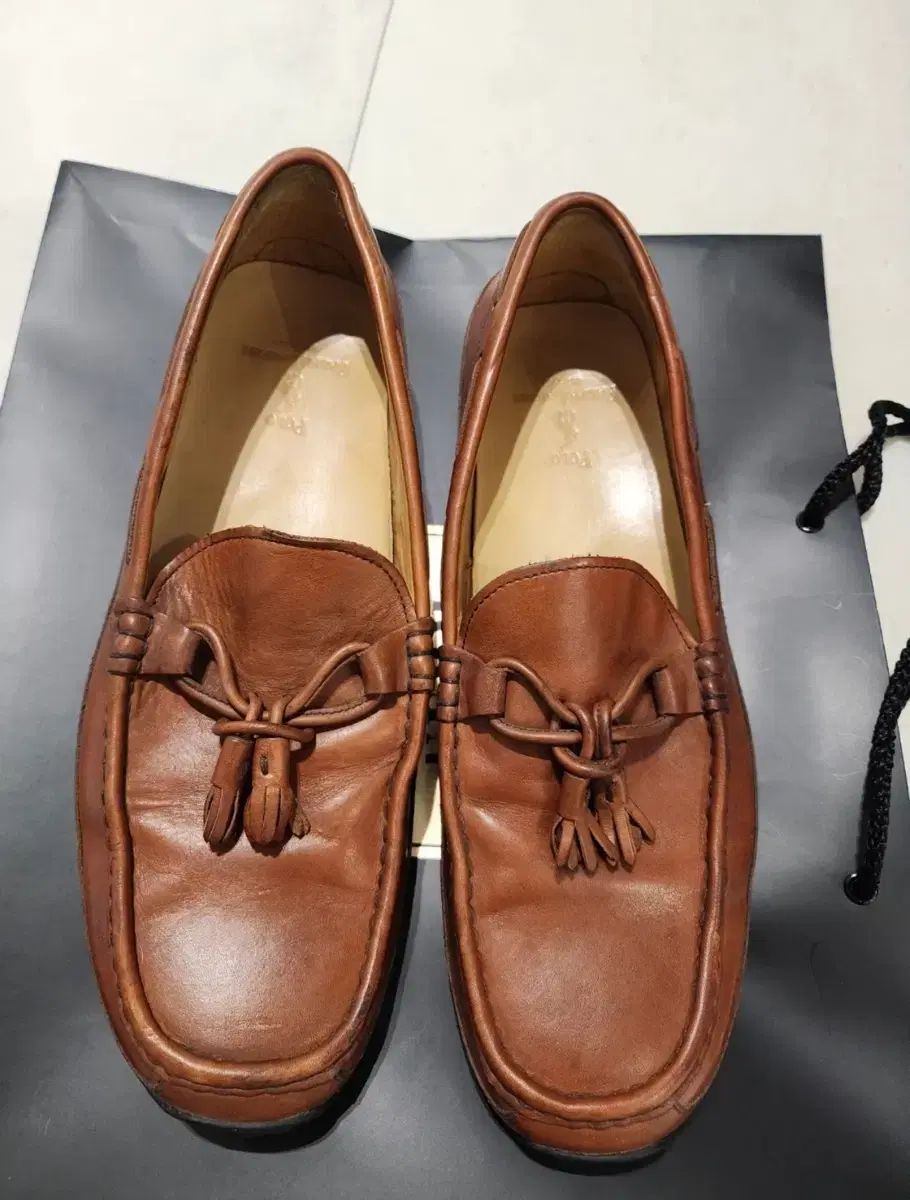 ポロ ブラウン タッセル ローファー US 13 出品