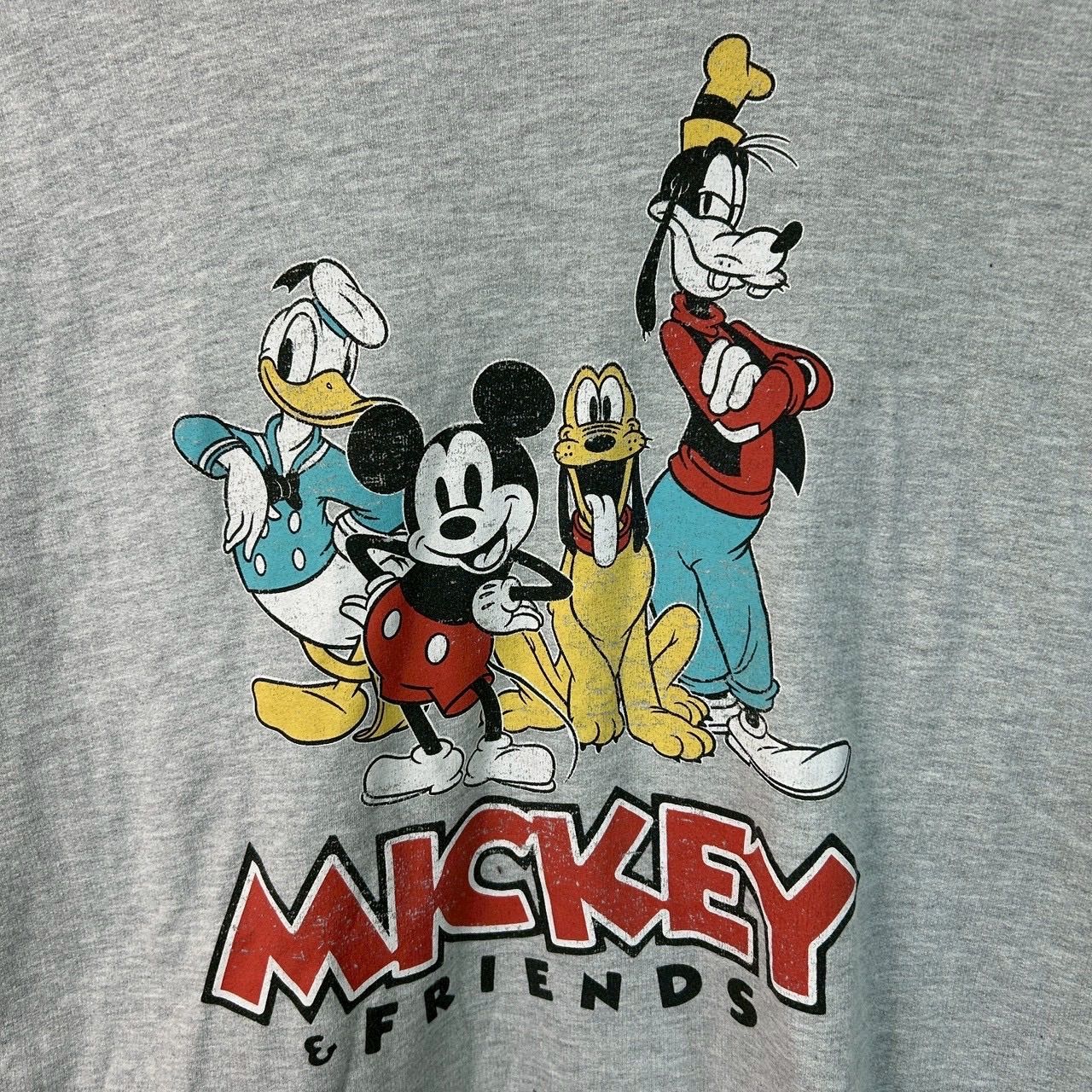 Disney ディズニー スウェット キャラクタープリント グレー Lサイズ 