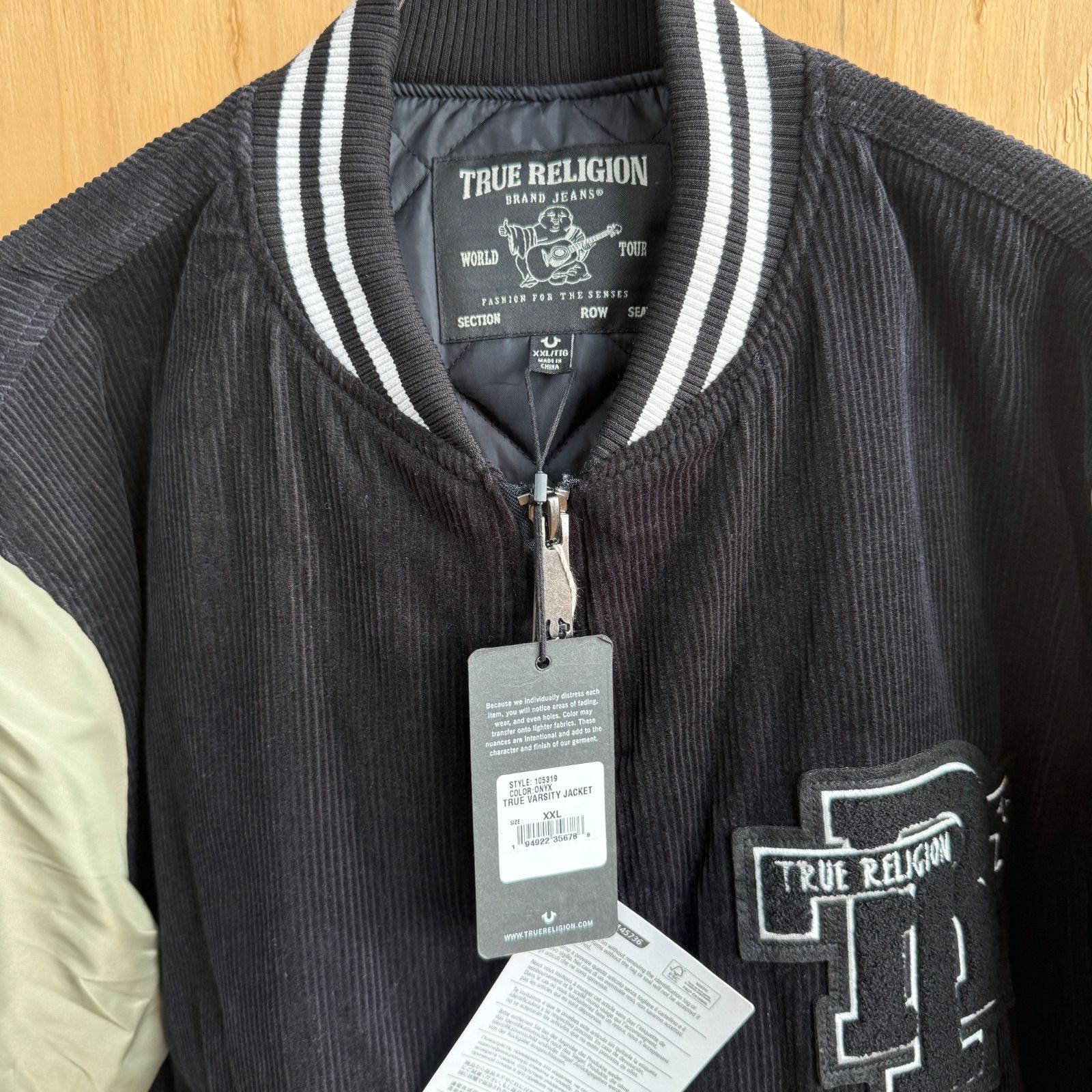 店舗販売併用】TRUE RELIGION トゥルー レリジョン VARSITY JACKET 
