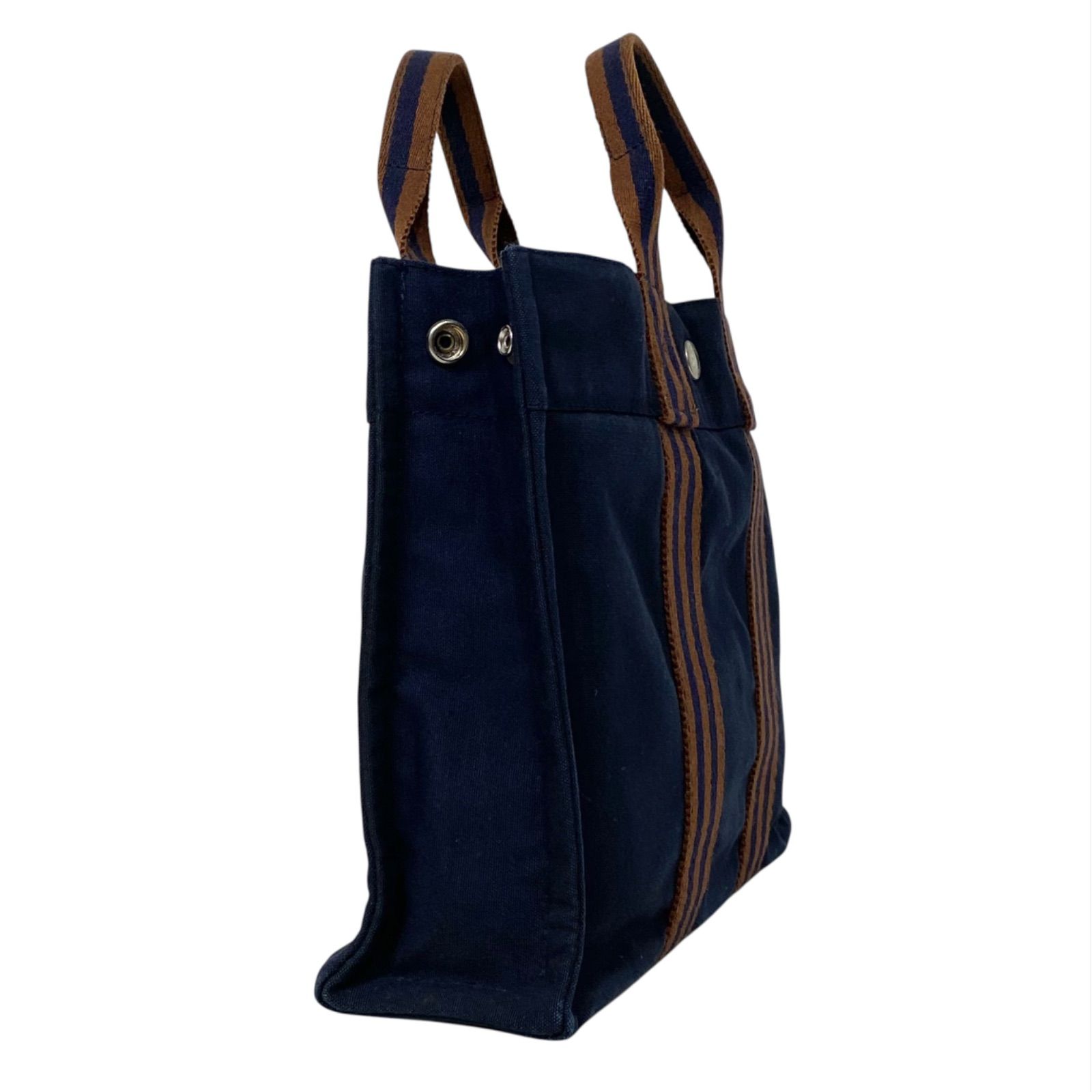 HERMES エルメス フールトゥPM キャンバス トートバッグ ハンドバッグ 